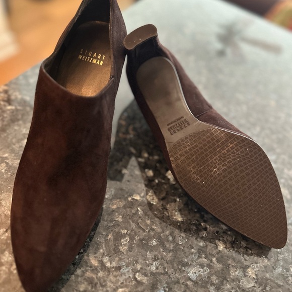 STUART WEITZMAN | Brown Suede Women's Heels Size 9 - Picture 5 of 8